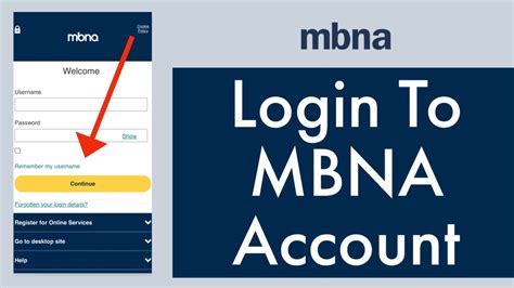 mbna smart card login|MBNA login my account.